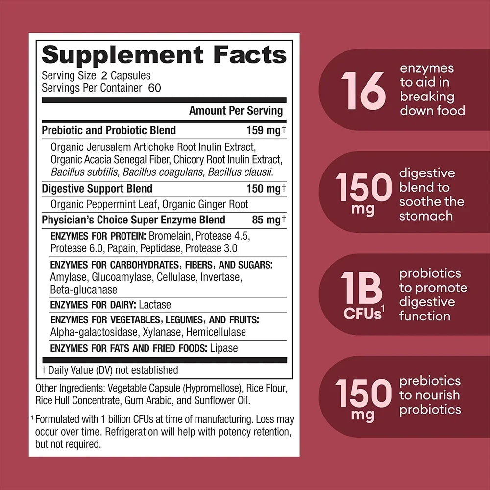 Organic Digestive Enzyme Supplement